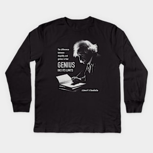 Albert Einstein quote Kids Long Sleeve T-Shirt